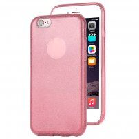 Trblietavý kryt pre iPhone 6 / 6S - ružový