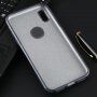 Trblietavý kryt pre iPhone X / XS - tmavosivý