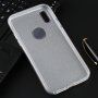 Trblietavý kryt pre iPhone XS Max - strieborný