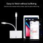 Adaptér USB-C a 8 Pin Male na USB / Ethernet RJ45 / 8 Pin Female pre iPhone / iPad - biely
