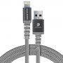 DUX DUCIS Synchronizačný a nabíjací kábel pre iPhone, iPad, iPod – 1 m - sivý