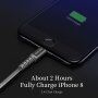 DUX DUCIS Synchronizačný a nabíjací kábel pre iPhone, iPad, iPod – 1 m - sivý