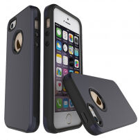 Ochranný kryt s pre Apple iPhone SE (2016)/5S/5 – tmavomodrý