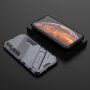 Odolný ochranný kryt so stojančekom pre iPhone XS Max - sivý