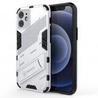 Odolný ochranný kryt so stojančekom pre iPhone 12 mini - biely