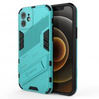 Odolný ochranný kryt so stojančekom pre iPhone 12 - modrý