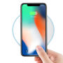 HAMTOD elegantná bezdrôtová QI nabíjačka pre Apple iPhone – biela