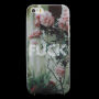 Ochranný kryt z mäkkého plastu pre Apple iPhone SE (2016) / 5 / 5S – FUCK