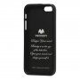 MERCURY GOOSPERY ochranný trblietavý kryt pre iPhone 5 / 5S / SE (2016) - čierny