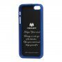 MERCURY GOOSPERY ochranný trblietavý kryt pre iPhone 5 / 5S / SE (2016) - modrý