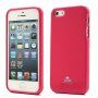 MERCURY GOOSPERY ochranný trblietavý kryt pre iPhone 5 / 5S / SE (2016) - tmavoružový