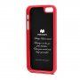 MERCURY GOOSPERY ochranný trblietavý kryt pre iPhone 5 / 5S / SE (2016) - tmavoružový
