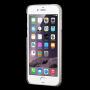 Ochranný kryt s pohyblivými flitrami pre Apple iPhone 6 / 6S – červené srdiečka