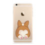 Kryt z mäkkého plastu pre Apple iPhone 6 / 6S – corgi