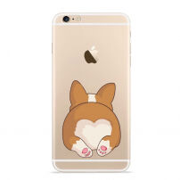 Kryt z mäkkého plastu pre Apple iPhone 6 / 6S – corgi