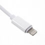 Redukcia s lightning a jack 3,5 konektorom na nabíjanie a súčasné počúvanie hudby pro iPhone – biela
