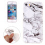Ochranný plastový kryt pre iPhone 5 / 5S / SE (2016) – biely mramor