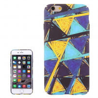 Ochranný plastový kryt pre Apple iPhone 6 Plus/6S Plus – žlté trojuholníky