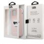Karl Lagerfeld Choupette Head silikónový kryt pre iPhone 12 Pro Max - ružový