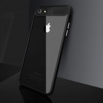 CAFELE ultratenký kryt s transparentnou zadnou stranou pre Apple iPhone 6 Plus/6S Plus – čierny
