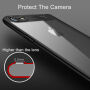 CAFELE ultratenký kryt s transparentnou zadnou stranou pre Apple iPhone 6 Plus/6S Plus – čierny