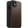 Nomad Rugged Folio kožené flipové puzdro s MagSafe pre iPhone 12 mini - hnedé