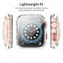 Ochranné trblietavé puzdro s tvrdeným sklom pre Apple Watch 42mm - strieborné
