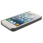 Ochranný plastový kryt pre Apple iPhone 5 / 5S / SE (2016) – čierno-biely