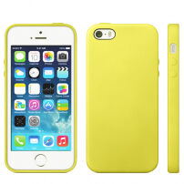 Kryt v originálnom Apple dizajne pre iPhone 5 / 5S / SE (2016) – žltý