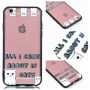 Ochranný plastový kryt s čiernym rámčekom pre Apple iPhone 6S Plus/6 Plus – all I care about is cats