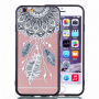 Ochranný plastový kryt s čiernym rámčekom pre Apple iPhone 6S Plus/6 Plus – lapač snov s pierkami