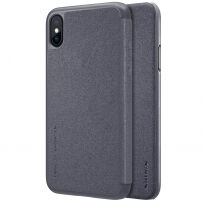 NILLKIN ochranné flip puzdro pre Apple iPhone XS / iPhone X – čierne
