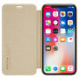 NILLKIN ochranné flip puzdro pre Apple iPhone XS / iPhone X – zlaté