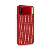 JOYROOM kryt so stojančekom pre Apple iPhone XS / iPhone X – červený