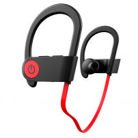 ROMIX športové bezdrôtové Bluetooth slúchadlá s mikrofónom pre Apple iPhone – červená