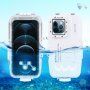 Puluz vodotesné puzdro na potápanie do 45 m pre iPhone 12 Pro Max - biele