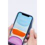 Ochranný kryt s kapsou na karty pre iPhone 12 mini - fialový