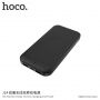 HOCO elegantná powerbanka 10000 mAh s bezdrôtovým nabíjaním pre Apple iPhone – čierna