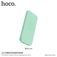 HOCO elegantná powerbanka 10000 mAh s bezdrôtovým nabíjaním pre Apple iPhone – mätová