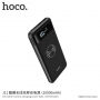 HOCO powerbanka 10000 mAh s funkciou bezdrôtového nabíjania pre Apple iPhone – čierna