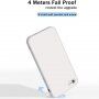 Silikónový ochranný kryt s rovnými hranami pre iPhone 6 / 6S - béžový