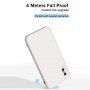 Silikónový ochranný kryt s rovnými hranami pre iPhone X / XS - modrý
