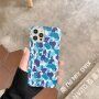 Maskáčový ochranný obal pre iPhone 11 Pro - modrý
