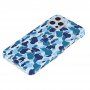 Maskáčový ochranný obal pre iPhone 11 Pro Max - modrý