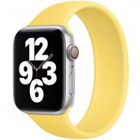 Navliekací silikónový remienok pre Apple Watch Ultra 49mm / 46mm / 45mm / 44mm / 42mm - S - žltý