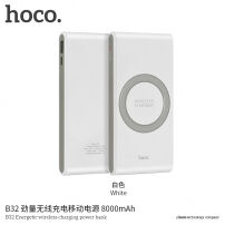 HOCO powerbanka 8000 mAh s bezdrôtovým nabíjaním pre Apple iPhone – biela
