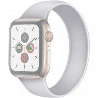 Navliekací silikónový remienok pre Apple Watch Ultra 49mm / 46mm / 45mm / 44mm / 42mm - L - biely
