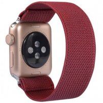 Nylonový navliekací remienok pre Apple Watch Ultra 49mm / 46mm / 45mm / 44mm / 42mm - vínový