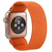 Nylonový navliekací remienok pre Apple Watch Ultra 49mm / 46mm / 45mm / 44mm / 42mm - oranžový