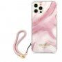 Guess Marble kryt pre iPhone 12 Pro Max - ružový